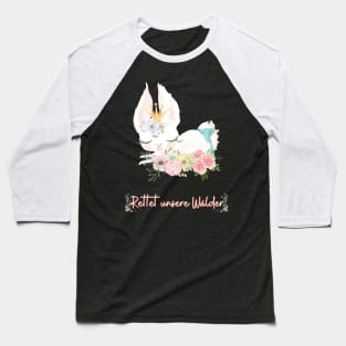 Häschen Wald Retten Prinzessin Blumen Süß Baseball T-Shirt